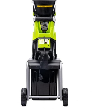 Earthwise GS70015 15-Amp Garden Corded Electric Chipper, Collection Bin