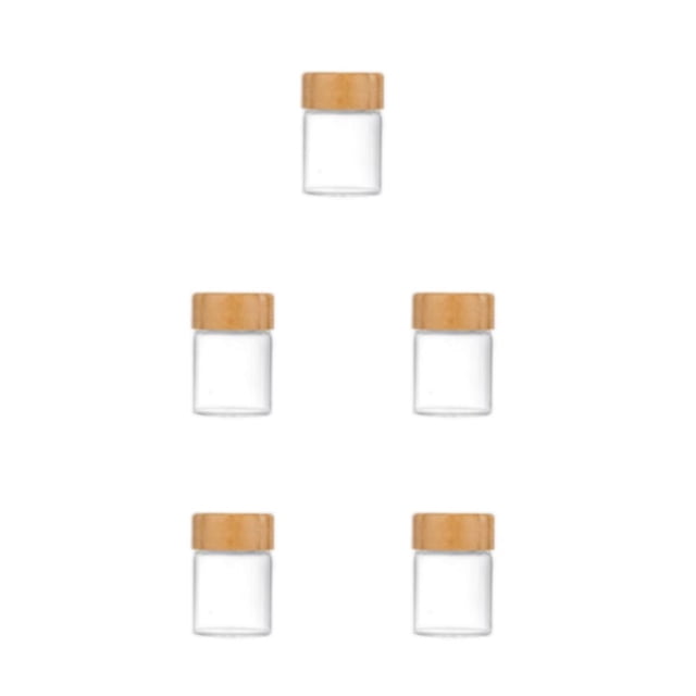 mmirethe Glass Spice Jars Various Size To Choose For Sealing And Moisture-proof Storage Spice Organizer 47*60 60ml 5Set