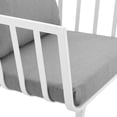 thumbnail image 5 of Modway Riverside Outdoor Patio Aluminum Armchair in White Gray, 5 of 6