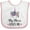 White and Pink, variant on Inktastic My Mimi Loves Me Girl Unicorn Girls Baby Bib