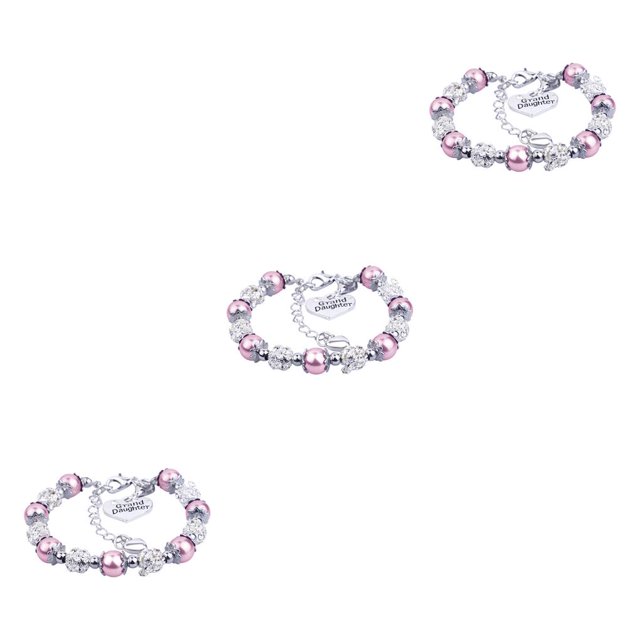 Guardurnaity Joyas de acero inoxidable Cadenas de cuentas Vidrio artesanal Atractivo Brazalete de la amistad Niños Boda Rosa Type1 NO1 Guardurnaity CBP321029