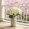thumbnail image 5 of 2 Pcs Artificial Hydrangea Flower 11x7 Inch, Faux Impatiens Bloom for Vase Arrangement, Realistic Wedding Table Centerpiece for Home Bedroom Shelf, 5 of 5