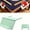 Green, variant on Foldable Angled Slide-In Mahjong Card Holder, Space Saving Portable American Mahjong Table Stand for Game Night Player Gift （Green）