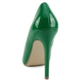 thumbnail image 3 of Delicious Shoes Women Stiletto High Heel Classic Pumps Pointed Toe SCHEME-S Green Patent 5.5, 3 of 5
