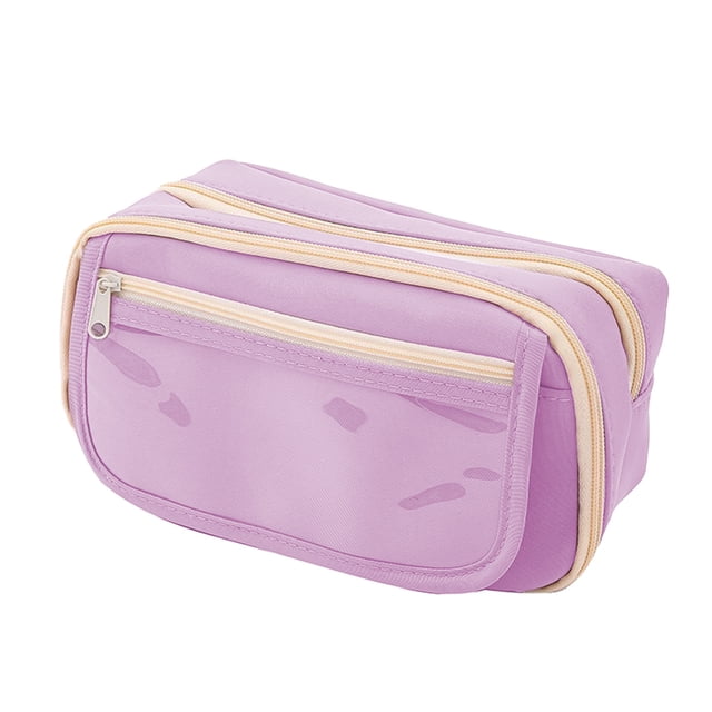 Estuche de Lápiz para Niñas Estuche de Lápiz de Gran Capacidad con Cremallera, Abierto, Adecuado para Estudiantes, Niñas, Niños Y Adultos para Almacenar en las Oficinas de la Escuela Bolígrafos para L