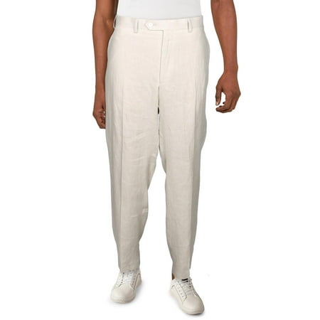 Lauren Ralph Lauren Mens Linen Flat Front Dress Pants