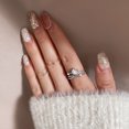 thumbnail image 2 of Cosmic Trail Planet Rings Women's Zircon Rhinestone Wedding Rings, 2 of 3