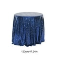 thumbnail image 3 of Round Tablecloth Glitter Wedding Glitter For Wedding Parties 47x47 Inches In A Variety Of Colors, 3 of 6