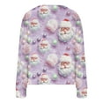 thumbnail image 4 of Idoravan Oversized Cardigans for Women Women's Casual Cardigan Button Christmas Printed Fashion Jacket Top, 4 of 5