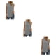 thumbnail image 4 of Sonducket Blusa sin mangas para mujer, chaleco de oficina para mujer, ropa de verano, gris L Type1 NO1, 4 of 6