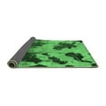 thumbnail image 2 of Ahgly Company Indoor Rectangle Abstract Emerald Green Modern Area Rugs, 2' x 3', 2 of 4