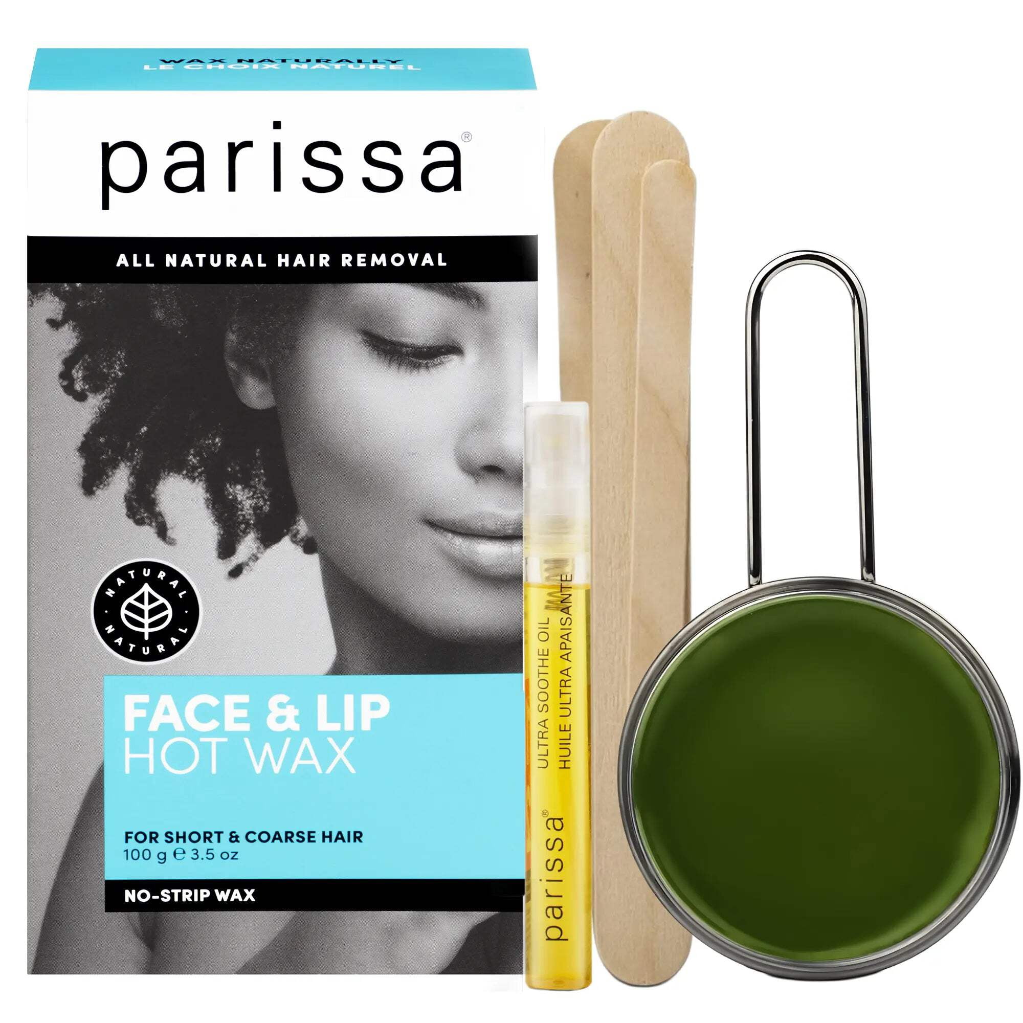 Parissa Face & Lip Hard Wax Kit | No-Strip Hot Wax for Coarse