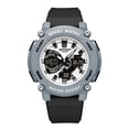 thumbnail image 3 of Men’s Tactical Watch Analog Digital Dual Display – 50M Waterproof Military Wristwatch with LED Backlight, Stopwatch, Alarm, Countdown – Durable Outdoor Watch, 3 of 7