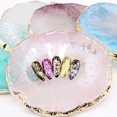 thumbnail image 3 of Creative Golden Edge Resin Nail Color Palette Mixing Drawing Paint Manicure Display Holder for DIY, 3 of 10