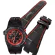 thumbnail image 1 of Extensible Correa Negra Costura Roja 28mm Audemars De Broche, 1 of 8