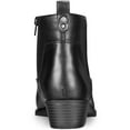 thumbnail image 3 of STYLE & COMPANY Womens Black Pull Tab Comfort Memphyss Almond Toe Stacked Heel Zip-Up Booties 10 M, 3 of 3