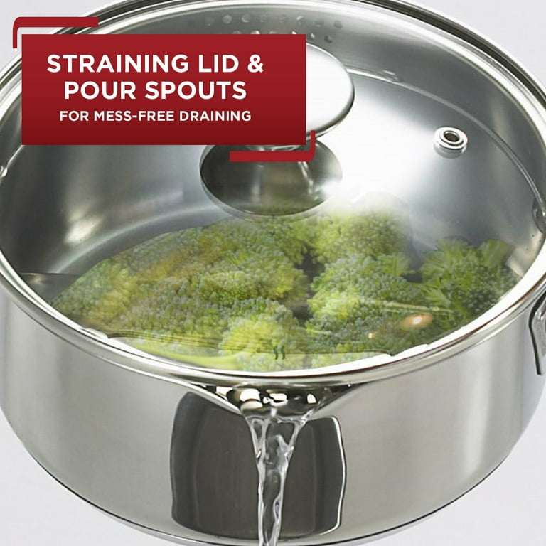 T-fal Stainless Steel Copper-Bottom Cookware Set Sale- Pandora's Deals