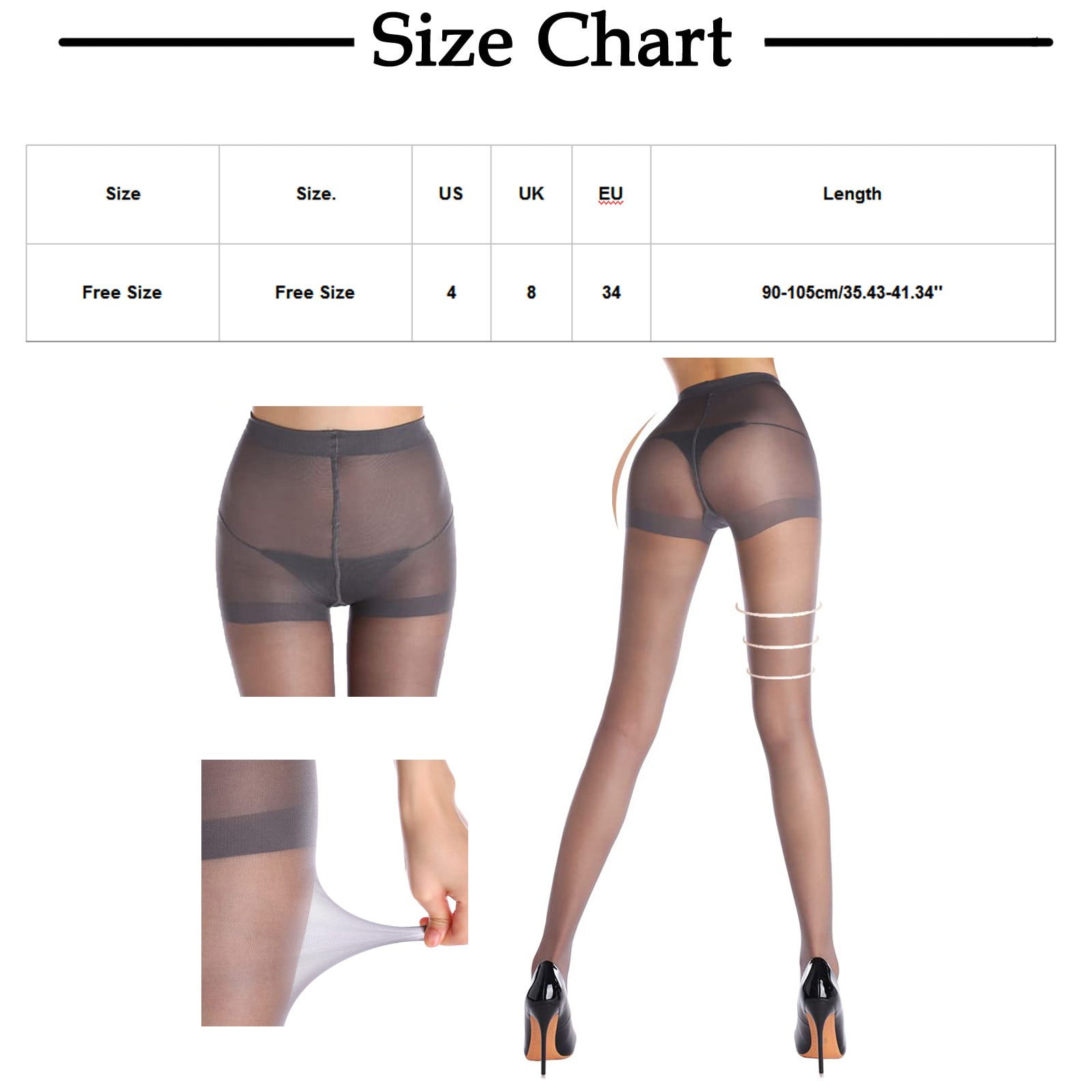 Bas De Contention Transparent, Fin Et Discret