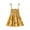 #37Earthy Yellow, variant on Toddler Kids Baby Girl Dress Sleeveless Lace-up Halter Dress Princes Floral Sundress Summer Clothes Outfit Orange 100