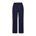 thumbnail image 4 of Kinrui Office Dress Pants for Women Stretch High Waisted Casual Business Long Trousers with Pockets Navy XL, 4 of 6