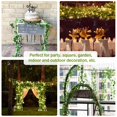thumbnail image 3 of CUITING Green Rattan Artificial Garland Fake Plants Vine Garland String Light 2 Meters 20 LEDs USB Powered Wedding Party Christmas Holiday Patio Decoration, 3 of 7
