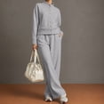 thumbnail image 5 of 2 Piece Women Tracksuit Set, Button Down Jackets, Wide Leg Sweatpants, Teen Fall Trendy Casual Workout Outfits S-XXL, 5 of 6