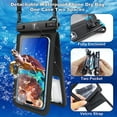 thumbnail image 4 of Tekcoo Double Space Detachable Waterproof Phone Case [2-Pack] IPX8 Pouch Lanyard Dry Bag for iPhone 14/13/12/11 Pro Max/Pro/Xr/Xs/SE, Galaxy S23/S22/S21/S20/Note 20/10/A14/A13/A54/A03S/A23 up to 7", 4 of 7