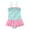 Y19-Pink, variant on ZHUASHUM One Shoulder Ruffle Swimwear Nylon, One-Piece Swimsuit (GIrl's), Size 9-10