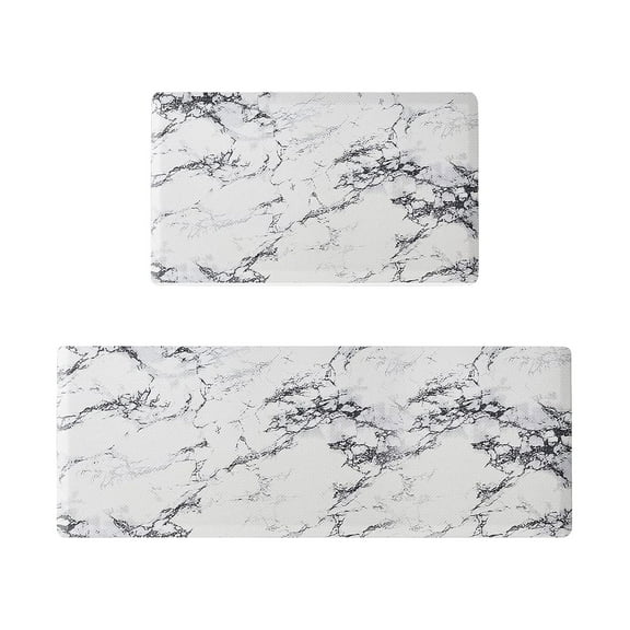 Memory Foam Bath Mat Rug Ultra Soft and Non-Slip Bathroom Rugs Kitchen Carpet (2 Pieces) S Kitchen Carpet Washable Cushion Comfortable Kitchen Carpet Set Bath Rug for Bathroom, Shower, and Tub