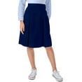 thumbnail image 3 of Classroom School Uniforms Girls Longer Length Kick Pleat Skirt, 3 of 6
