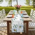 thumbnail image 4 of Table Runners 120 Inches Long Dress Scarves, Daisy Eucalyptus Farmhouse Coffee/Dining/Kitchen Table Runner for Living Room, Farmhouse Weeping Botanical 13x120 Inch, 4 of 9