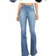 thumbnail image 2 of Pantalones vaqueros ajustados de cintura alta para mujer, pantalones de cuerno largo ajustados con piernas anchas para primavera y otoño, verano, 2 of 4