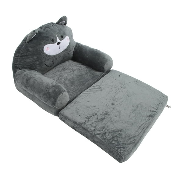 Foldable Kids Sofa Cloth Sponge 2 in 1 Fold Out Kids Couch Baby Couch Folding Flip Out Toddler Chair Kids Sofa Convertible Infant Seats