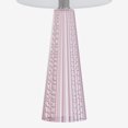 thumbnail image 3 of Grandview Gallery 16" Blush Glass Lamp w/ Off White Linen Shade, Set of 2, 3 of 8
