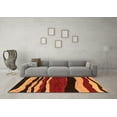 thumbnail image 3 of Ahgly Company Indoor Rectangle Abstract Orange Modern Area Rugs, 2' x 4', 3 of 4