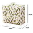 thumbnail image 2 of Sac de Rangement en Coton et Lin Imprimé Boîte de Rangement Anti-Humidité Sac de Rangement Doux, 2 of 5