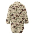 thumbnail image 5 of Xoenoiee Cowboy Horse Cactus Leaves Print Women's Swimsuit Cover Up Summer Beachwear Button Down Shirt Bikini Bathing Suit Beach Coverup Mini Dresses, 3XL, 5 of 7