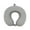 Gray, variant on WNFJR Memory Foam Travel Pillow U-Shaped Neck Pillow for Car and Airplane Summer Ice Silk Cervical Support Pillow Portable Nap Pillow with Zipper Case
