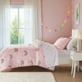 thumbnail image 7 of Mi Zone Kids Twin/Twin XL Size Comforter Sets, Pink Kids Bed in a Bag for Girls, 6-Piece Rainbow and Metallic Stars Girls Comforter Bedding Set with bed sheets, 7 of 7