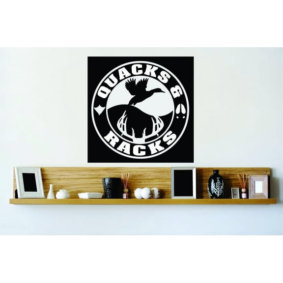 New Wall Ideas Quacks And Racks Hunting Quote Duck Moose 20x20"