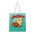thumbnail image 1 of The Angry Beavers Bolso de tela con estampado de lienzo para mujer, bolsa de compras reutilizable y estética, con cremallera interior, regalo para mujer, 35 × 40 cm., 1 of 6