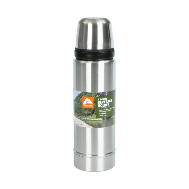 spoor Naschrift Andrew Halliday Ozark Trail 1.1 Liter (37.1954 fl oz) Double Wall Thermos Set with Cup -  Walmart.com