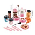 thumbnail image 4 of Vogacara Kit de juguetes de fiesta para juego de imitación, Mini postres de té de la tarde, platos para pasteles, Kit de bandeja, cubertería, molde Muebles de casa de muñecas No.02 Vogacara FN000716-02, 4 of 6