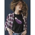 thumbnail image 2 of Pixel Eggplant Fun Emoji - Retro Meme Art Design Women's T-shirt, 2 of 4