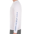thumbnail image 3 of Guy Harvey Mens Core Solid Long Sleeve Sun Protection White Top, 3 of 4