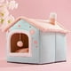 thumbnail image 1 of HOOPET VIP Link Pet House Foldable Cat Sleep Dog Kennel Removable Warm Nest Enclosed Tents Cave Sofa Pet Supplies ShopWise Round, 1 of 19