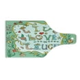 thumbnail image 2 of Live Laugh Love Cutting Board, Ornate Doodle Wreath Words with Flowers Springtime Petals Print, Decorative Tempered Glass Cutting and Serving Board, Wine Bottle Shape, Multicolor, by Ambesonne, 2 of 5