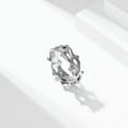 thumbnail image 2 of QQTDFG Men Women Crown of Thorn Ring Stainless Steel Tree Vine Branch Lucky Gift Silver-Silver-12, 2 of 6