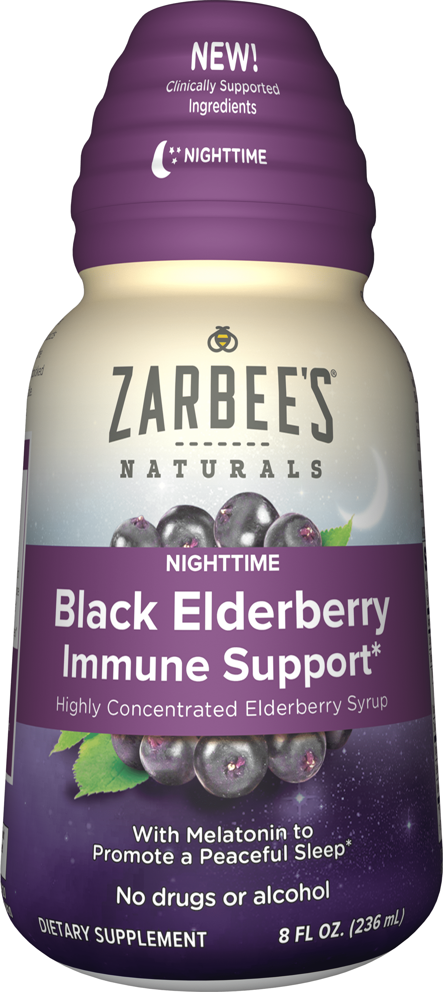 Zarbee's Naturals Nighttime Black Elderberry Immune Support* Highly