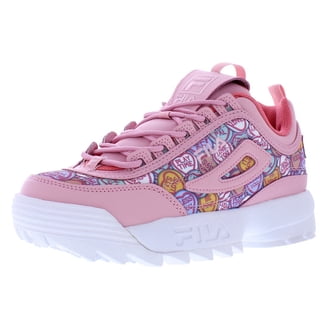 FILA Women's Disruptor II Sneaker Gardenia/Scuba Blue/Bubble Gum